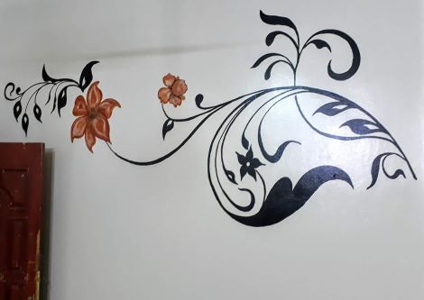 Climber : Wall Free Hand Art