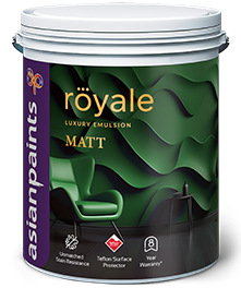 Royal Matt premium matte interior wall paint bucket