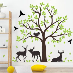 nature theme kids room wall painting design