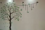 Flying Birds : Wall Free Hand Art